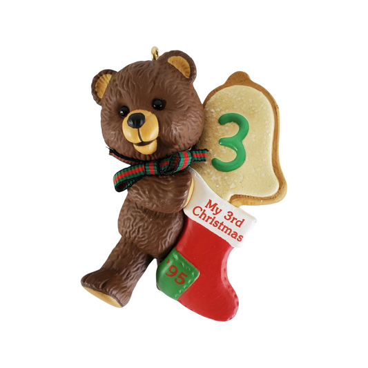 1994 Child's Third Christmas Hallmark Ornament (Child's Age Collection) QX6677 Image1