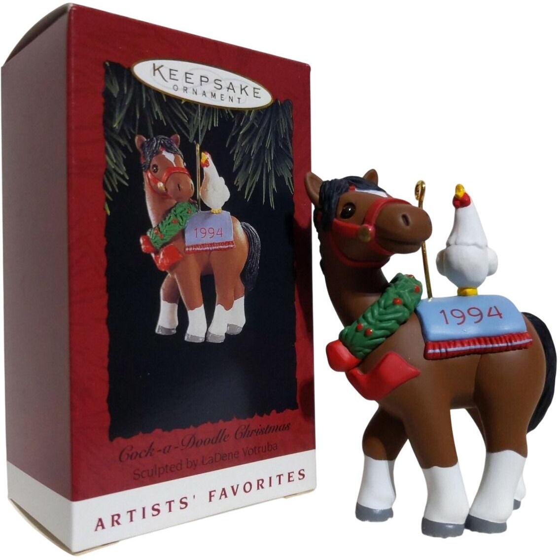 1994 Cock-a-Doodle Christmas Hallmark Ornament (Chicken) QX5396