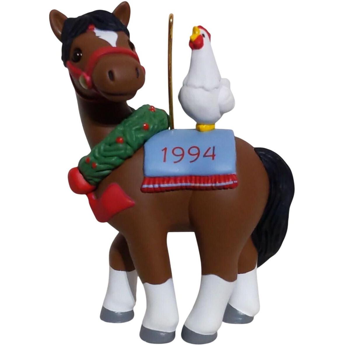 1994 Cock-a-Doodle Christmas Hallmark Ornament (Chicken) QX5396