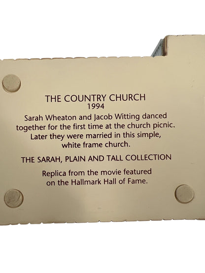 1994 Country Church Hallmark Ornament (Sarah Plain and Tall) XPR9450