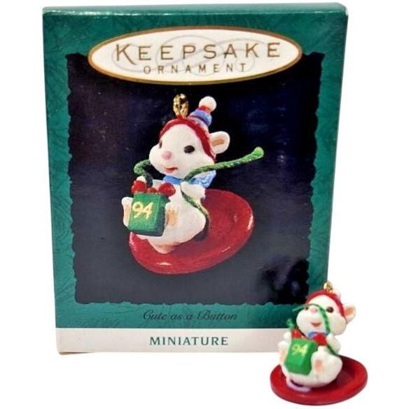 1994 Cute as a Button Hallmark Ornament (Cute as a Button) QXM4103