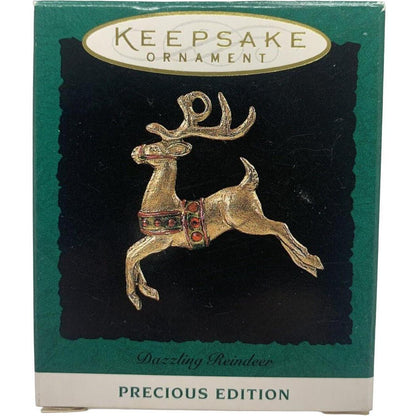 1994 Dazzaling Reindeer Hallmark Ornament (Precious Editions) QXM4026