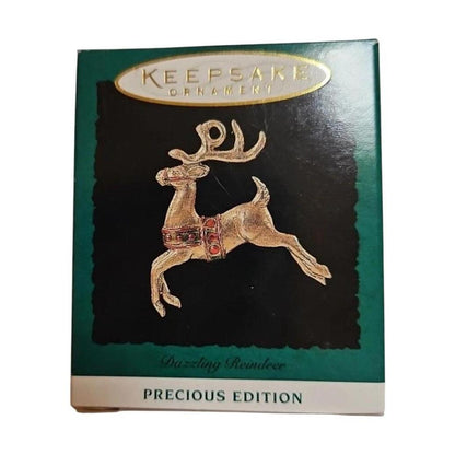 1994 Dazzaling Reindeer Hallmark Ornament (Precious Editions) QXM4026 Image2