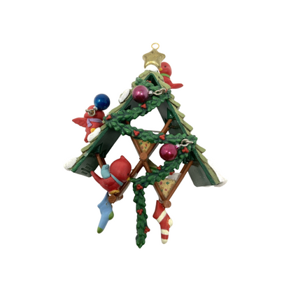 1994 Fine Feathered Festivities - Feed the Birds Enesco Ornament (Bird) 582425 Image1