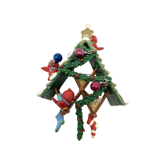 1994 Fine Feathered Festivities - Feed the Birds Enesco Ornament (Bird) 582425 Image1