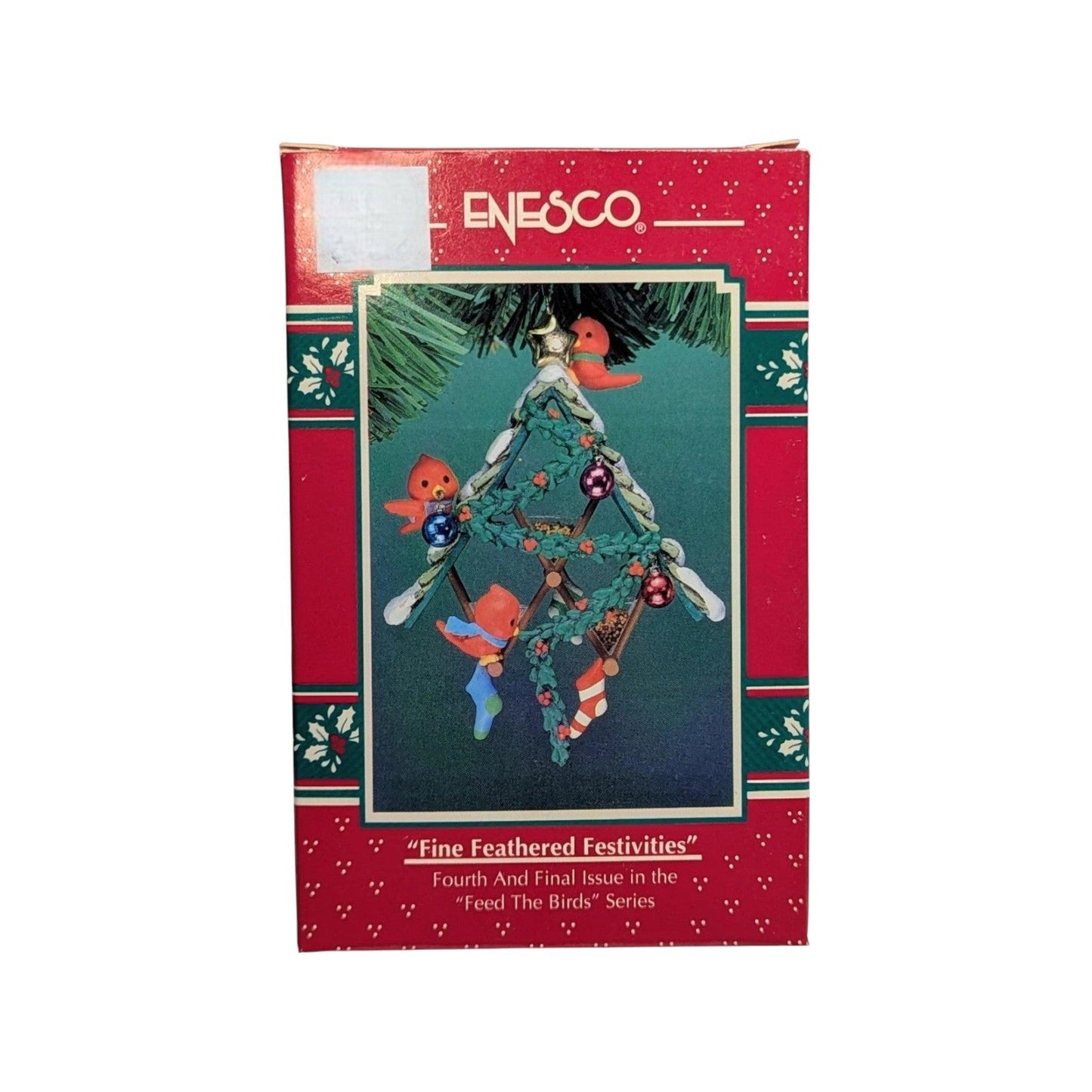 1994 Fine Feathered Festivities - Feed the Birds Enesco Ornament (Bird) 582425 Image2
