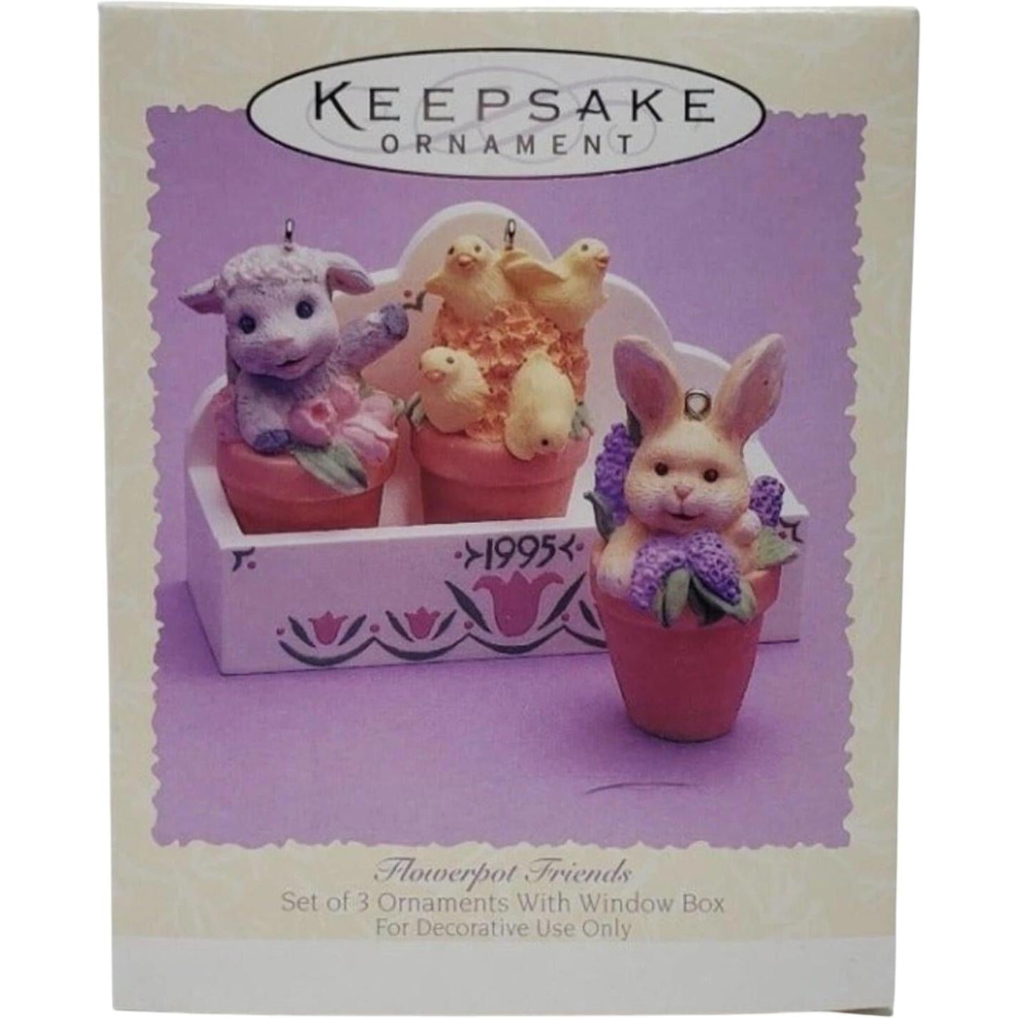 1994 Flowerpot Friends Hallmark Ornament (Easter) QEO8229