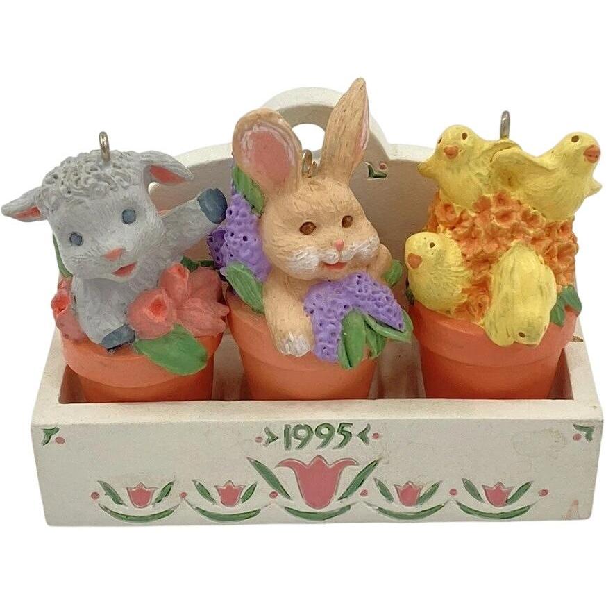 1994 Flowerpot Friends Hallmark Ornament (Easter) QEO8229