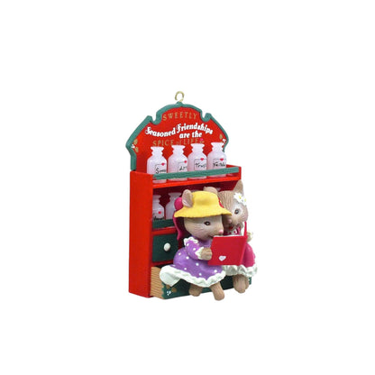 1994 Friends Are The Spice of Life - Fifth Issue in the "Best Friends" Series Enesco Ornament (Mouse) 551619 Image3