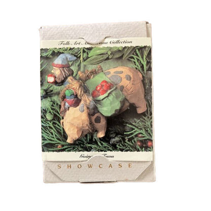 1994 Going To Town Pig Hallmark Ornament (Folk Art Americana) QK1166
