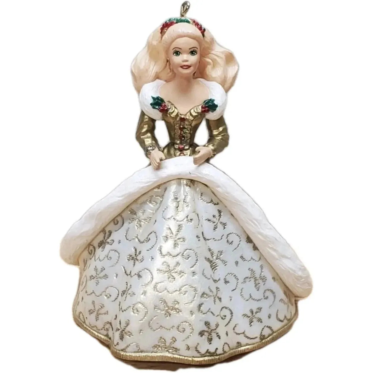 1994 Gold/Ivory Gown Hallmark Ornament (Holiday Barbie) QX5216