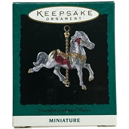 1994 GracefulCarousel Horse Hallmark Ornament (Carousel Horse) QXM4056