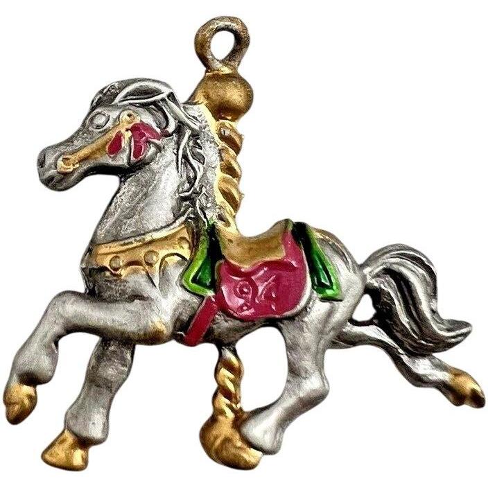 1994 GracefulCarousel Horse Hallmark Ornament (Carousel Horse) QXM4056