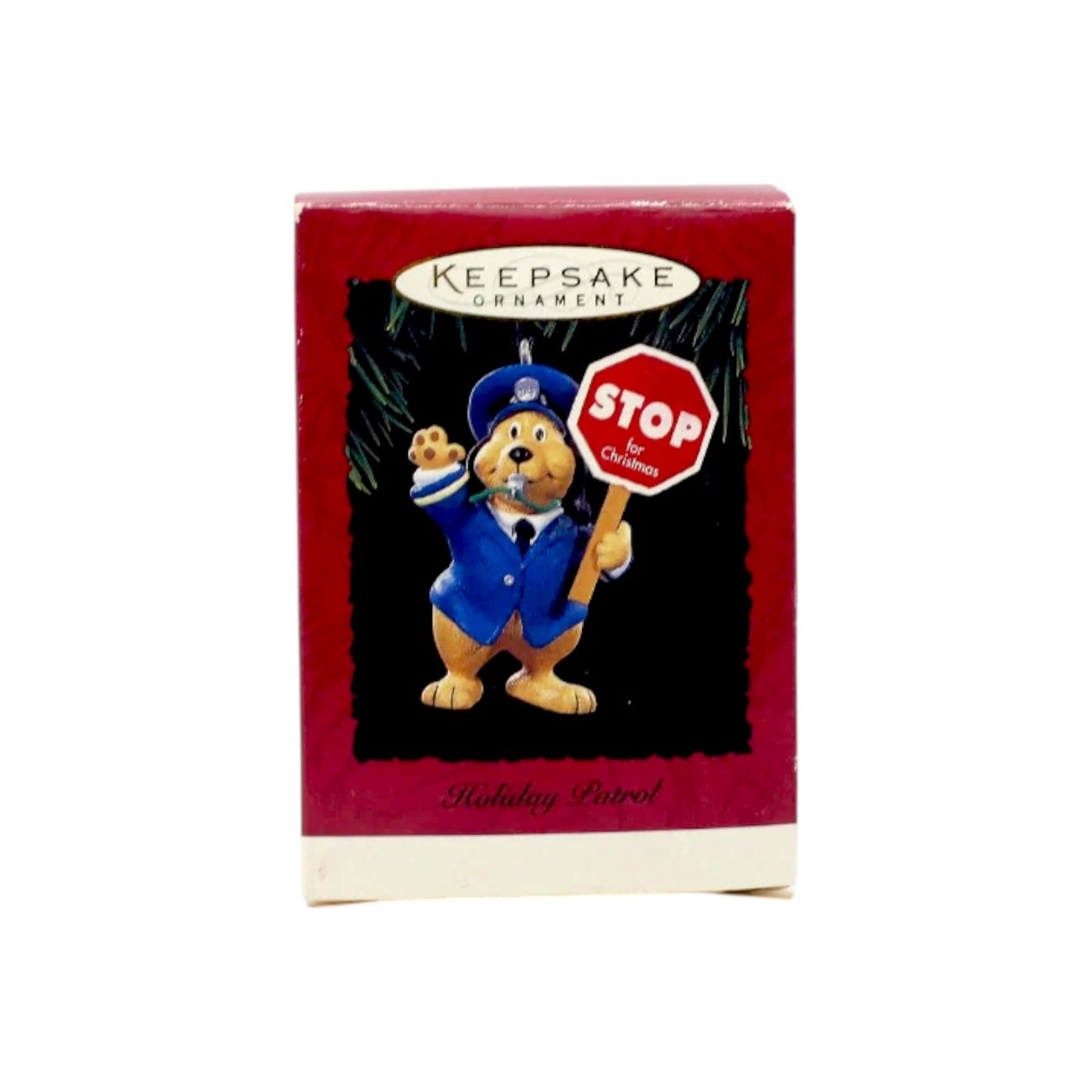 1994 Holiday Patrol Hallmark Ornament (Dog) QX5826 Image2