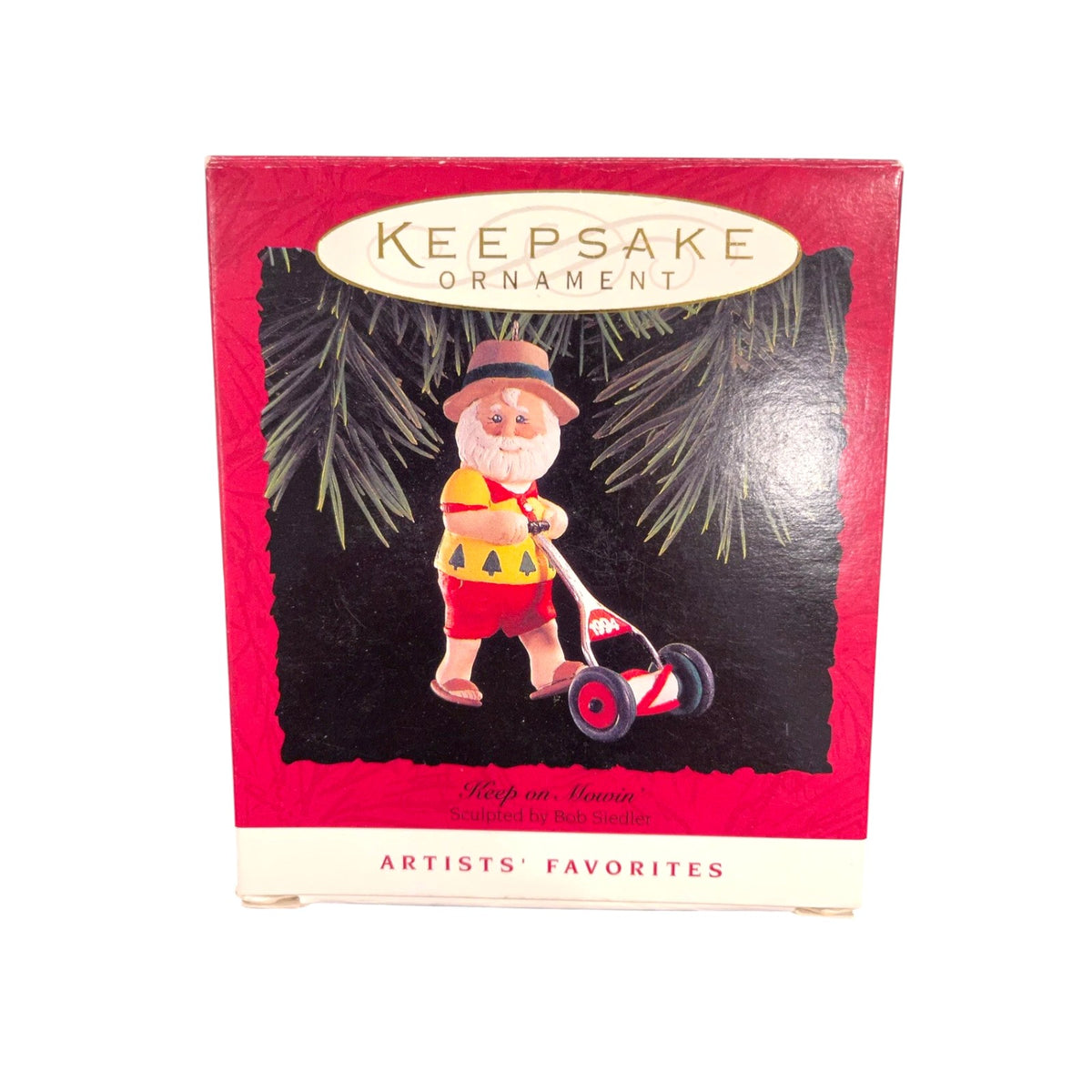 1994 Keep on Mowin' Hallmark Ornament (Santa Claus) QX5413 Image2
