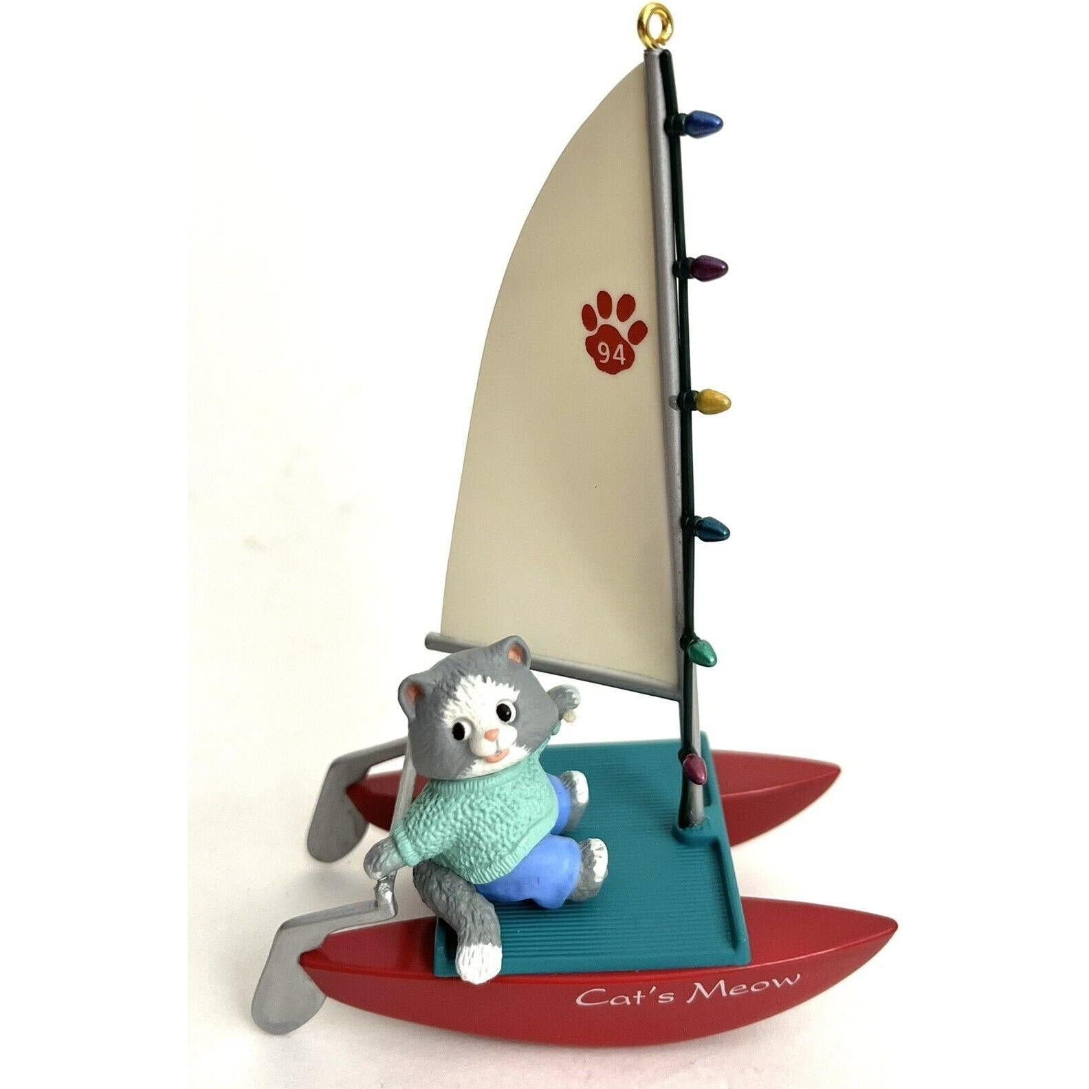 1994 Kitty's Catamaran Hallmark Ornament (Kitten) QX5416