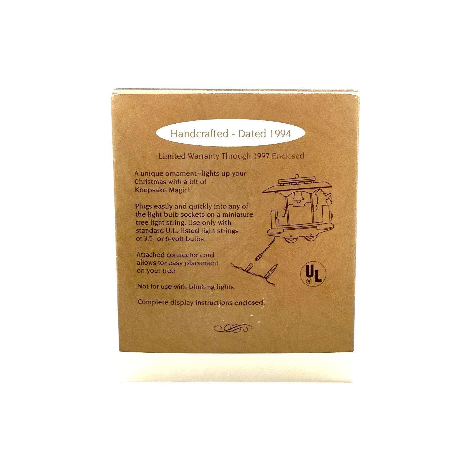 1994 Kringle Trolley Hallmark Ornament (Light) QLX7413 Image10