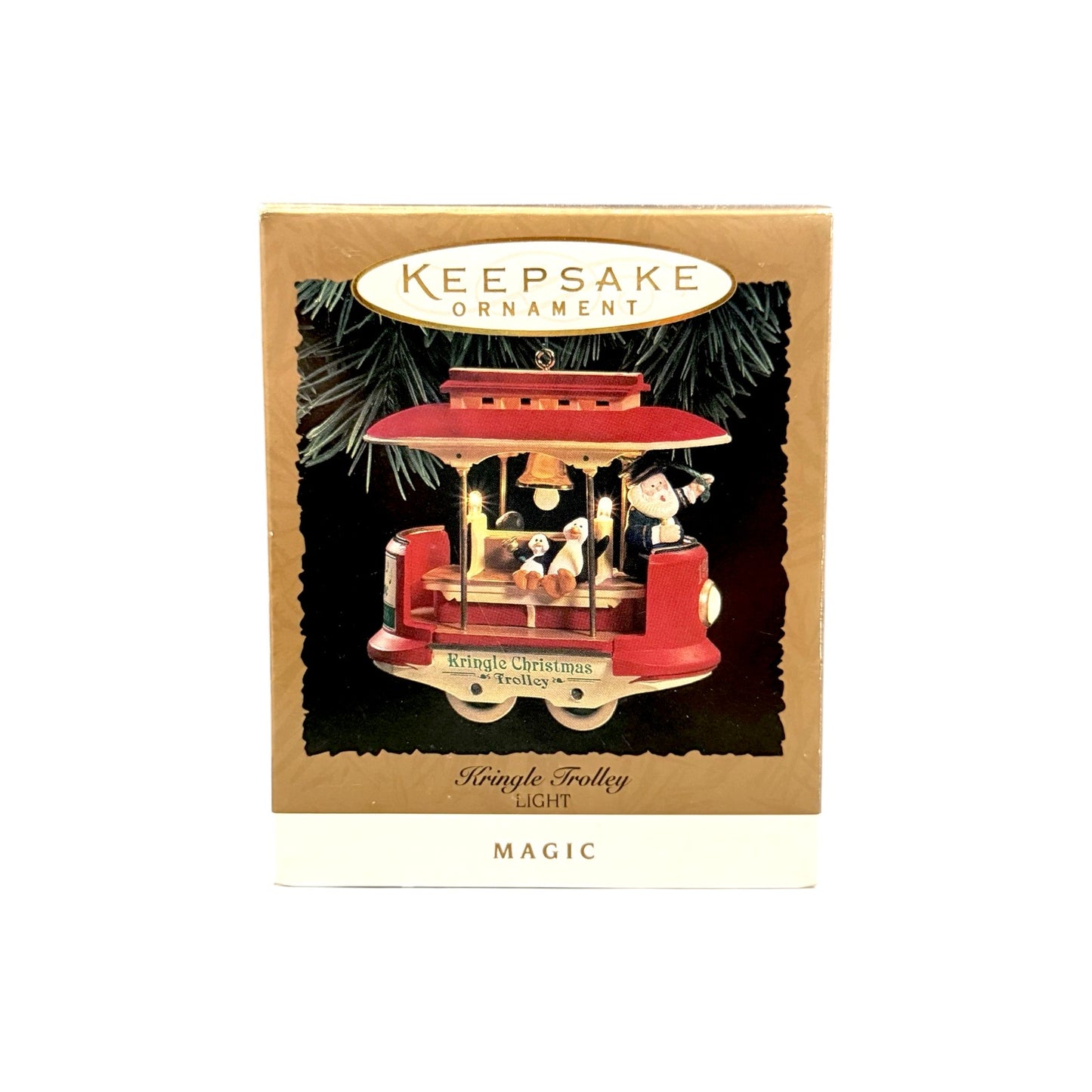 1994 Kringle Trolley Hallmark Ornament (Light) QLX7413 Image2