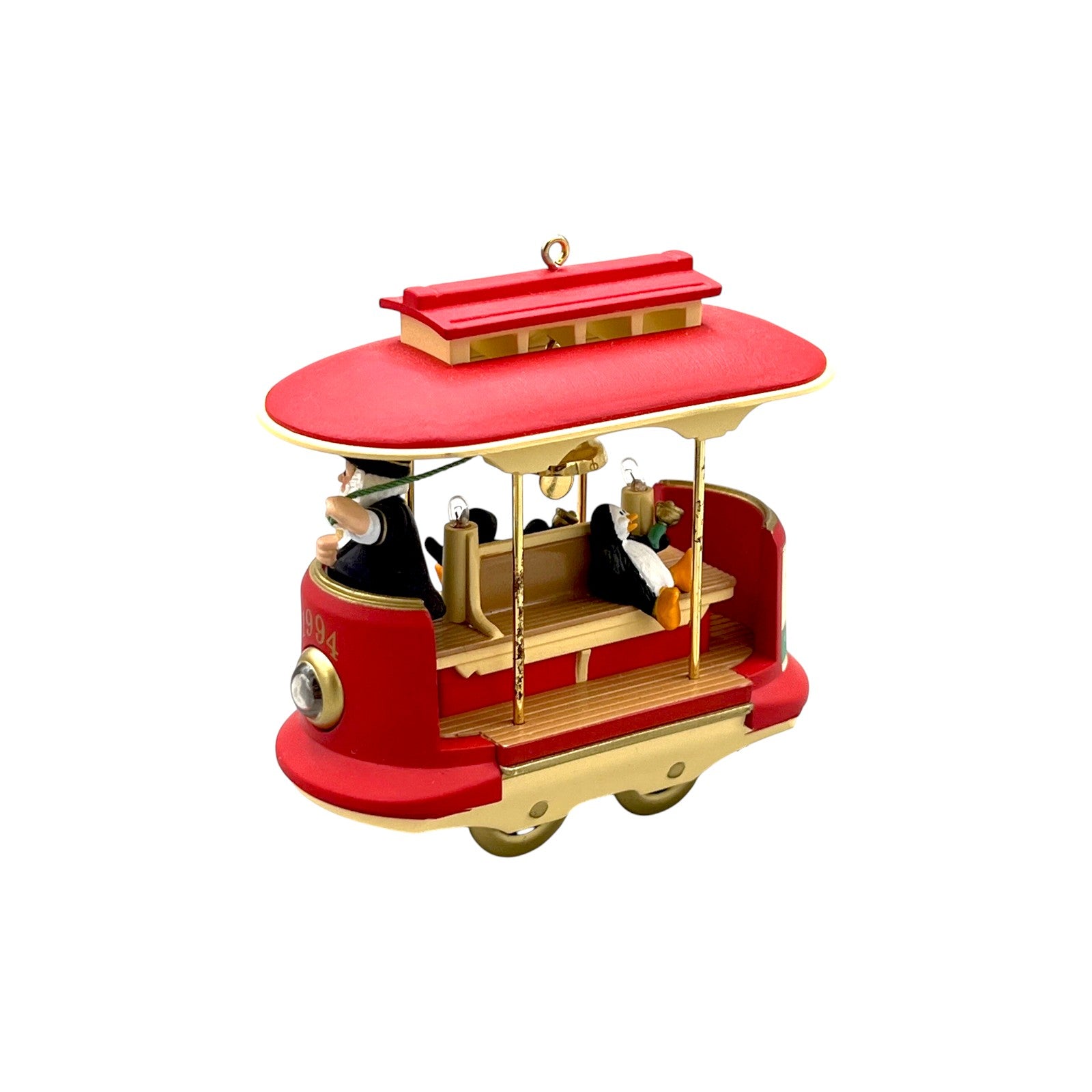 1994 Kringle Trolley Hallmark Ornament (Light) QLX7413 Image6