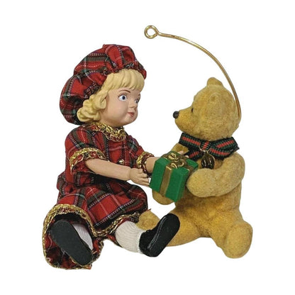 1994 Lucinda and Teddy Hallmark Ornament (Teddy Bear) QX4813 Image1