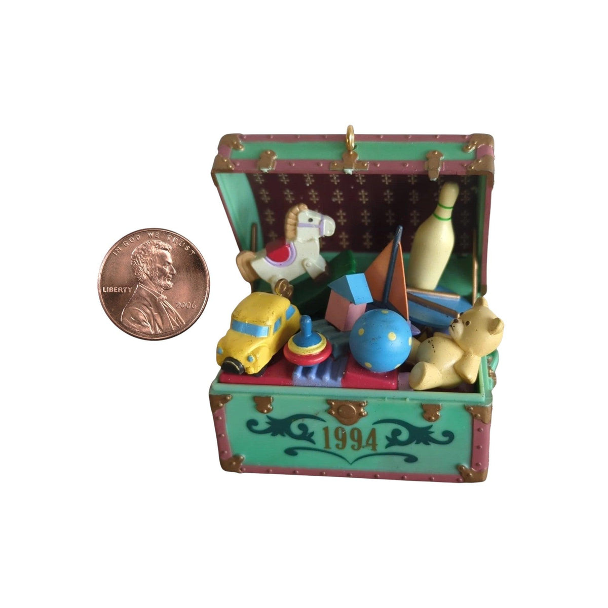 1994 Merry Menage - Fifth Issue in "Toy Chest Treasures" Enesco Ornament (Toys and Games) 598321 Image3