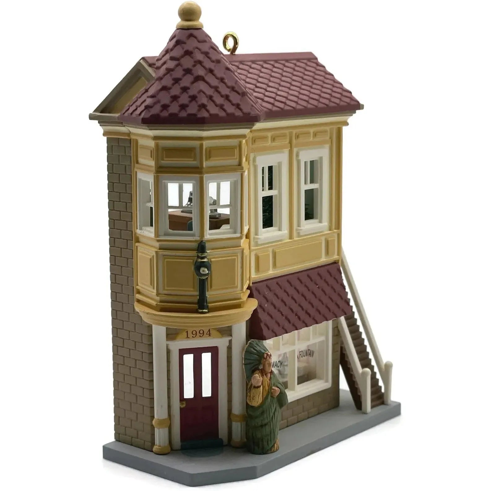 1994 Neighborhood Drugstore Hallmark Ornament (Nostalgic Houses and Shops) QX5286
