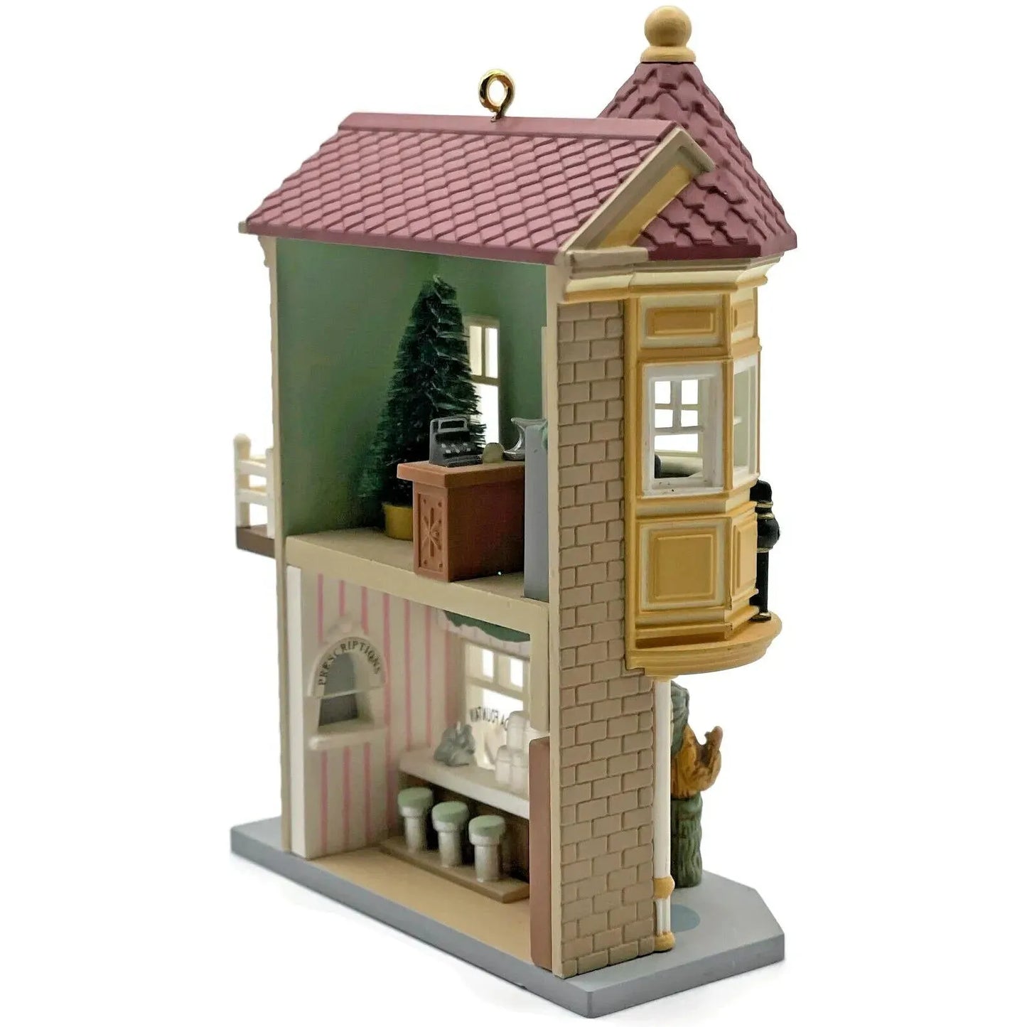1994 Neighborhood Drugstore Hallmark Ornament (Nostalgic Houses and Shops) QX5286