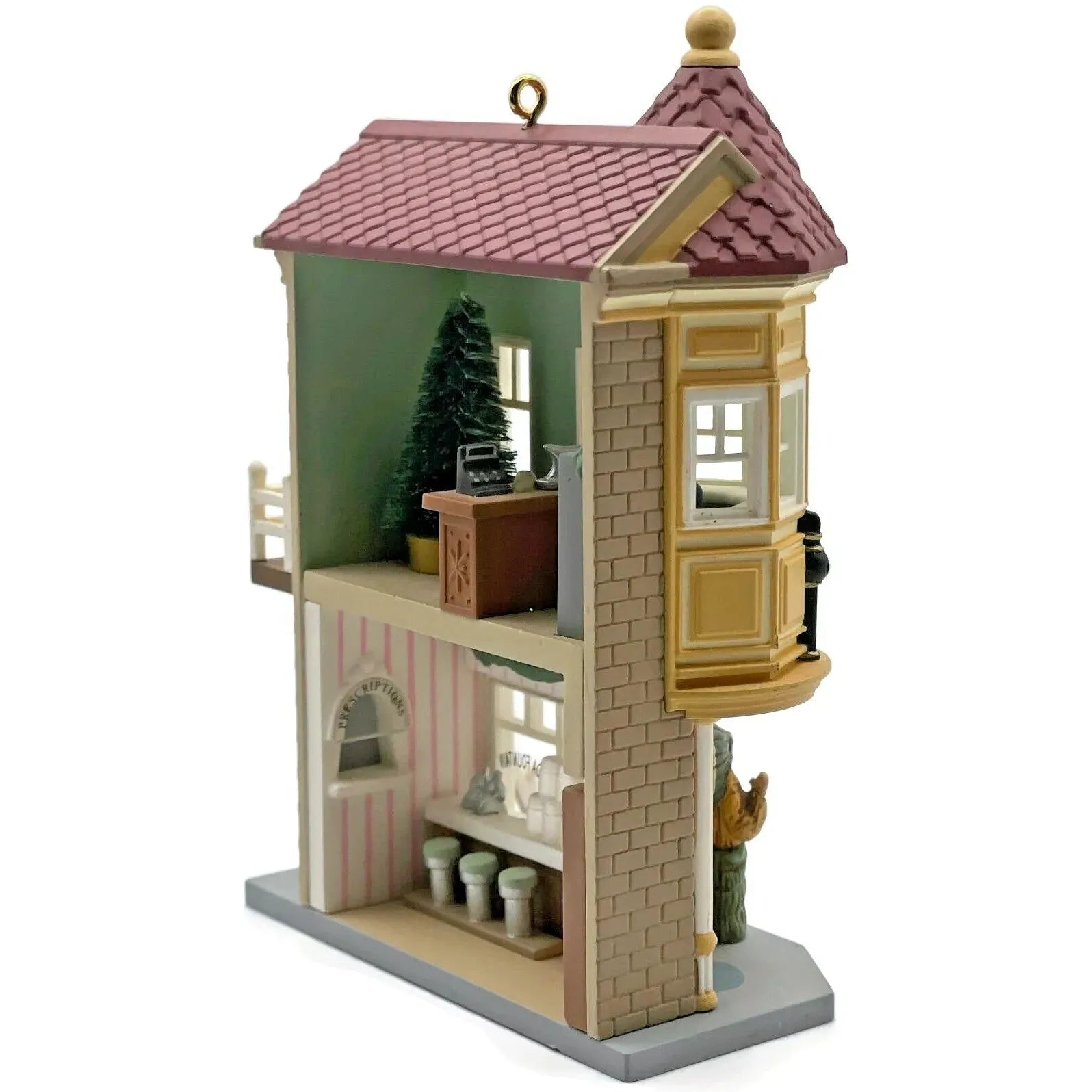 1994 Neighborhood Drugstore Hallmark Ornament (Nostalgic Houses and Shops) QX5286