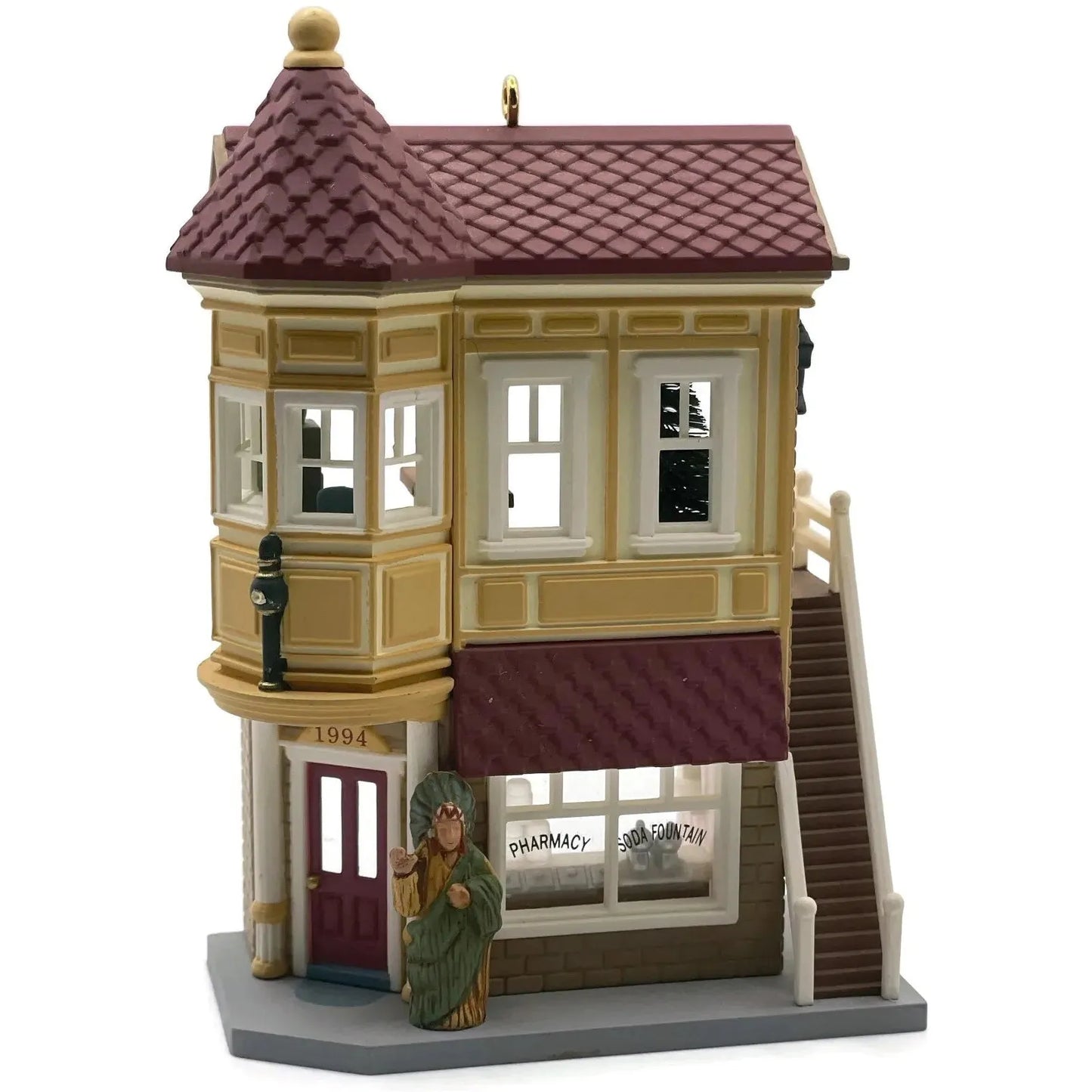 1994 Neighborhood Drugstore Hallmark Ornament (Nostalgic Houses and Shops) QX5286