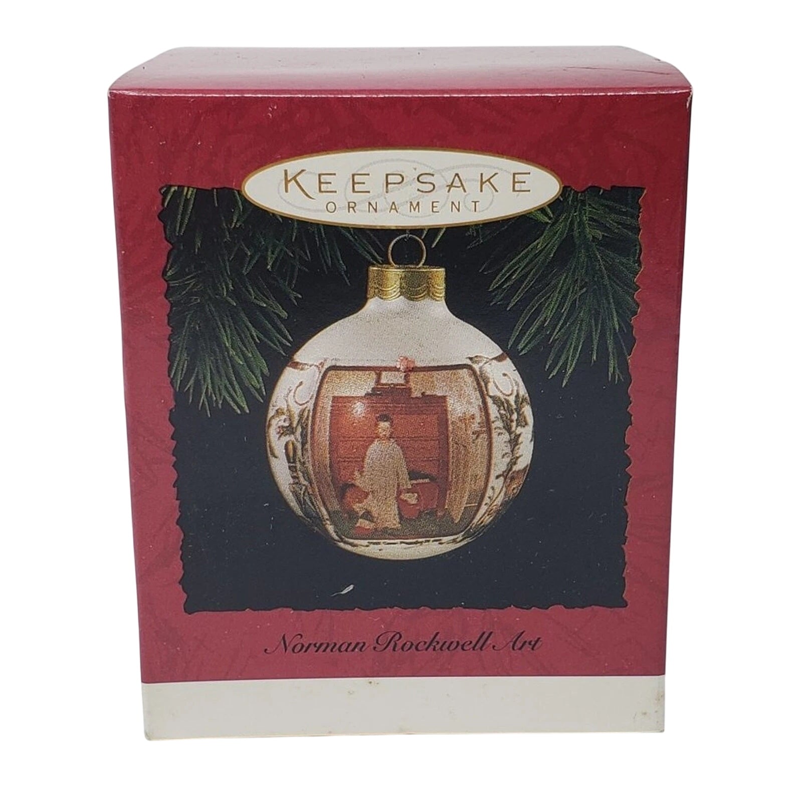 1994 Norman Rockwell Art Hallmark Ornament (Blown Glass) QX2413