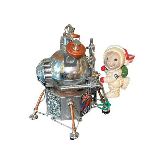 1994 "One Small Step..." Enesco Ornament (Commemorating The 25th Anniversary of the Lunar Landing) 596299 Image1