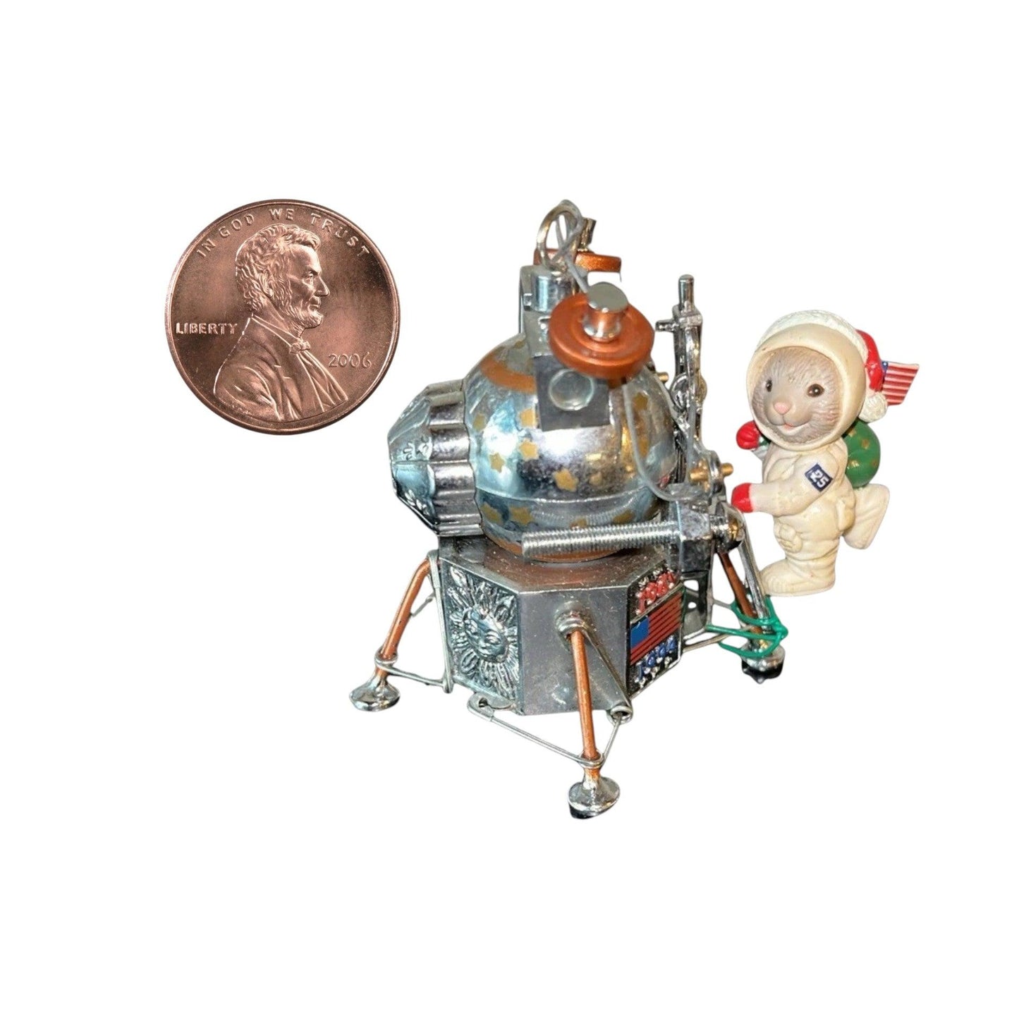 1994 "One Small Step..." Enesco Ornament (Commemorating The 25th Anniversary of the Lunar Landing) 596299 Image3