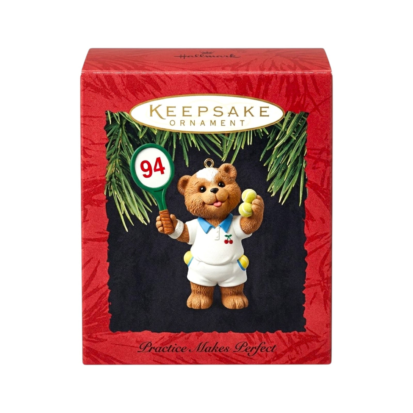 1994 Practice Makes Perfect Hallmark Ornament (Tennis) QX5863 Image2