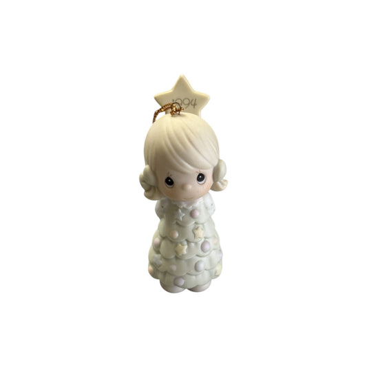 1994 Precious Moments "You're As Pretty As A Christmas Tree" Ornament - Holiday Magic Symbolized Image1