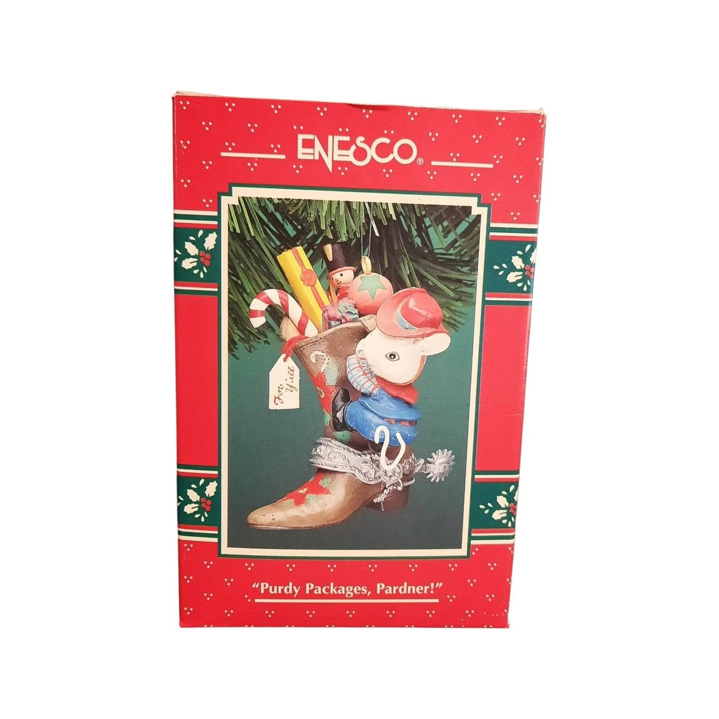 1994 Purdy Packages, Pardner! Enesco Ornament (Mouse) 593834 Image2