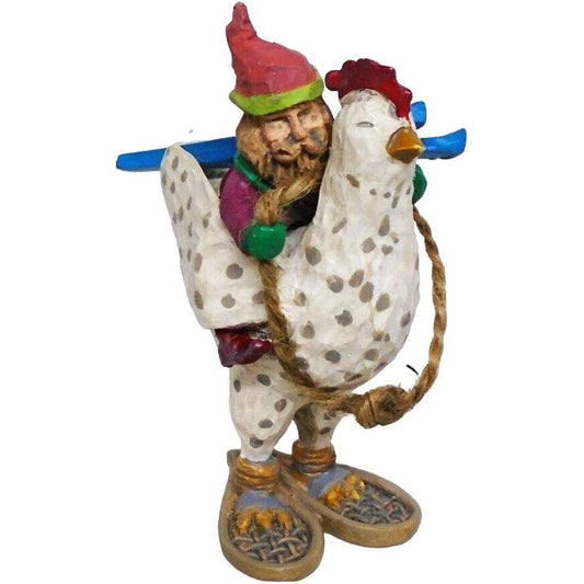 1994 Racing Through the Snow Hallmark Ornament (Folk Art Americana) QK1173