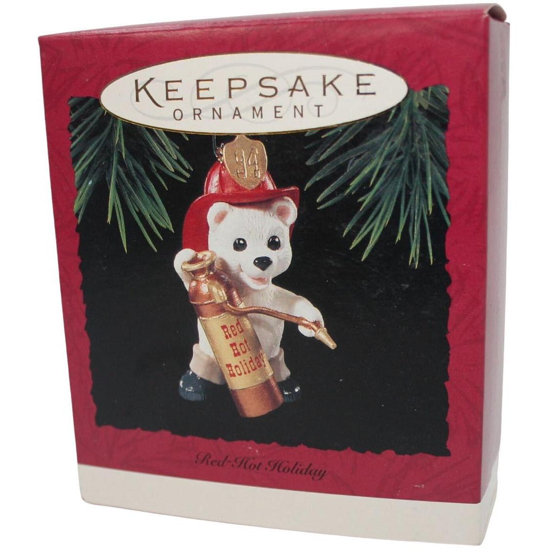 1994 Red-Hot Holiday Hallmark Ornament (Firefighter) QX5843