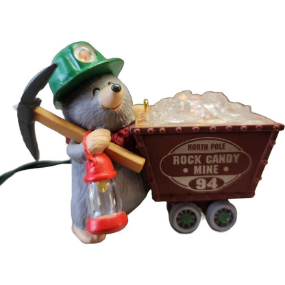 1994 Rock Candy Miner Hallmark Ornament (Light Magic) QLX7403