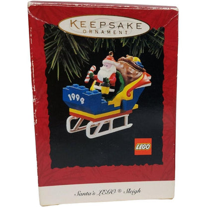 1994 Santa's Lego Sleigh Hallmark Ornament (Lego) QX5453