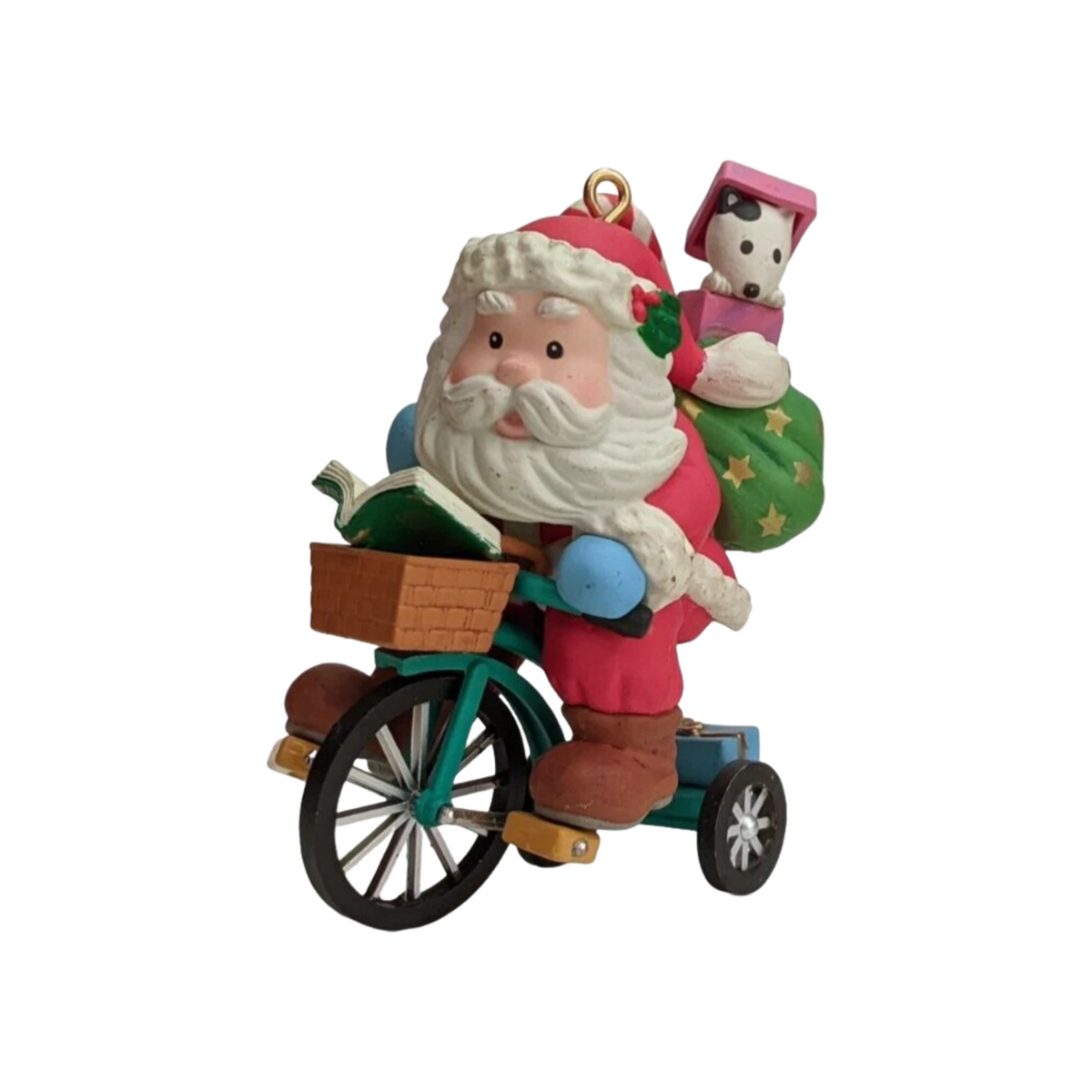 1994 Santa's Scret Test Ride Enesco Ornament (Santa Claus) 599107 Image1