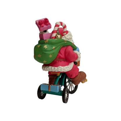 1994 Santa's Scret Test Ride Enesco Ornament (Santa Claus) 599107 Image4