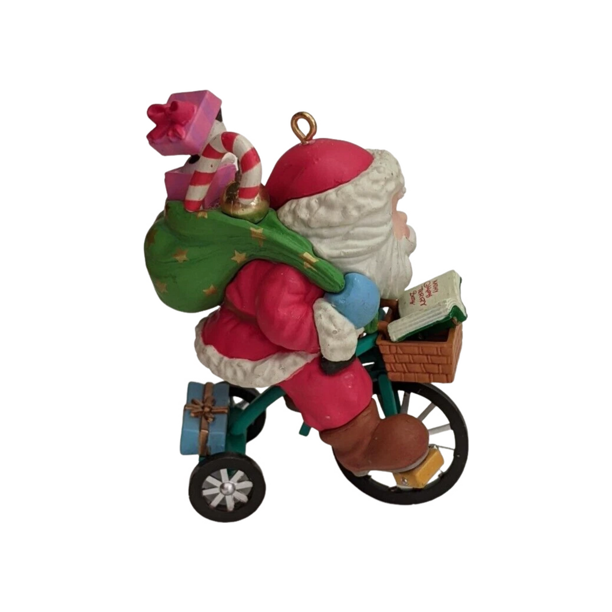 1994 Santa's Scret Test Ride Enesco Ornament (Santa Claus) 599107 Image5