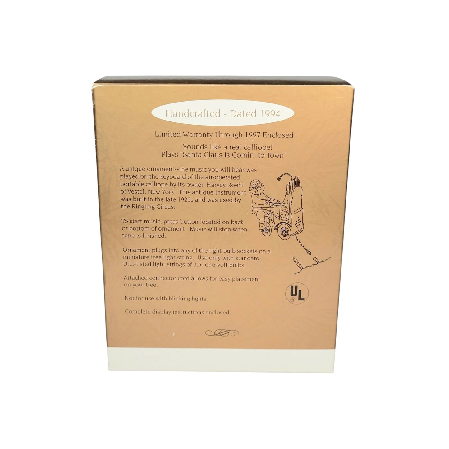 1994 Santa's Sing-Along Hallmark Ornament (Music) QLX7473 Image6