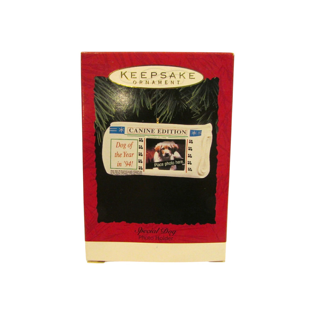 1994 Special Dog Hallmark Ornament (Photo Holder) QX5603 Image2