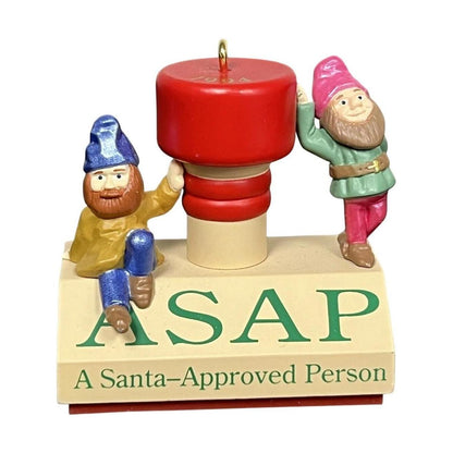 1994 Stamp of Approval Hallmark Ornament (Santa Claus) QX5703 Image1