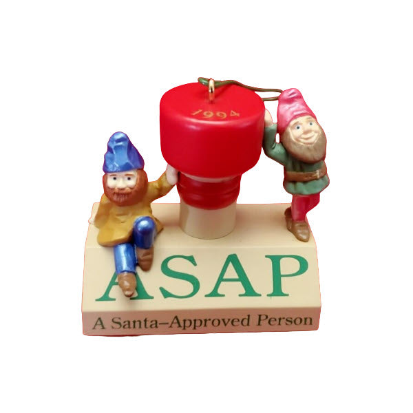 1994 Stamp of Approval Hallmark Ornament (Santa Claus) QX5703