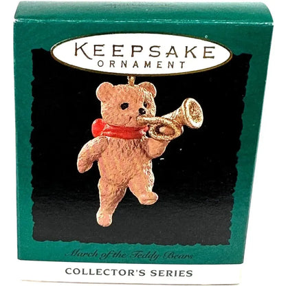 1994 Teddy with Drum Hallmark Ornament (March of the Teddy Bears) QXM5106