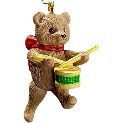 1994 Teddy with Drum Hallmark Ornament (March of the Teddy Bears) QXM5106