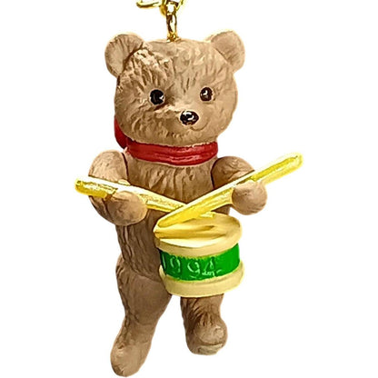 1994 Teddy with Drum Hallmark Ornament (March of the Teddy Bears) QXM5106