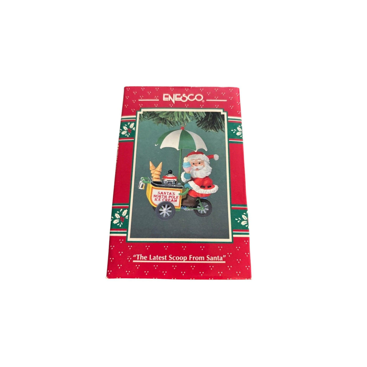 1994 The Lastest Scoop From Santa Enesco Ornament (Santa Claus) 582395 Image2
